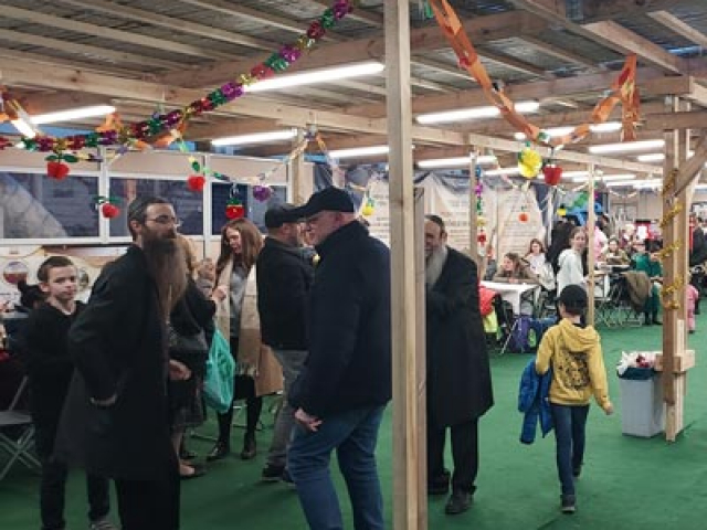 Jüdisches Laubhüttenfest in Berlin